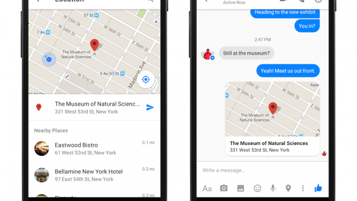 Facebook Messenger เพิ่มฟีเจอร์ใหม่ส่งแผนที่ได้