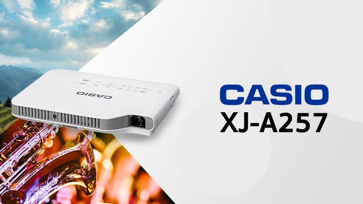 Casio XJ-A257 สลิมโปรเจคเตอร์บางเบา ภาพสวย สะดวกด้วยการฉายผ่านสมาร์ทโฟน