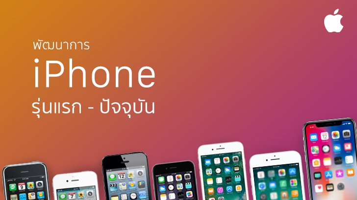 วิวัฒนาการของ iPhone ตั้งแต่รุ่นแรกจนถึงปัจจุบัน
