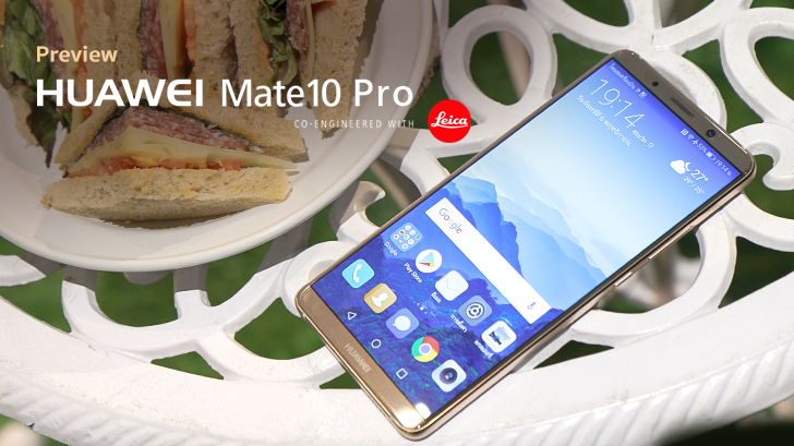 Huawei Mate 10 Pro สมาร์ทโฟน AI Chipset เครื่องแรกของโลก