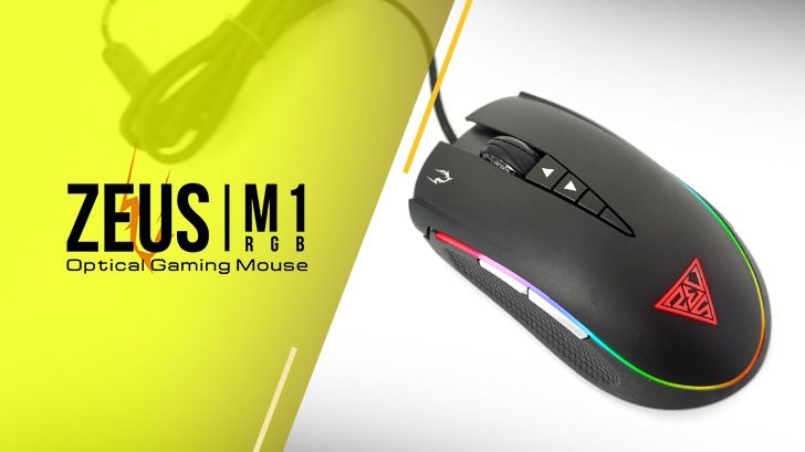 GAMDIAS ZEUS M1 RGB เมาส์เทพสายฟ้า แสงสี มาโคร มาครบ