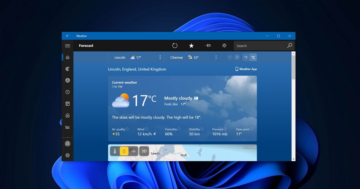 ผู้ใช้งานบ่น! แอปพยากรณ์อากาศของ Windows 11 กินหน่วยความจำมาก ใช้แรมถึง 1.2 GB มากกว่าแมค 5 เท่า!