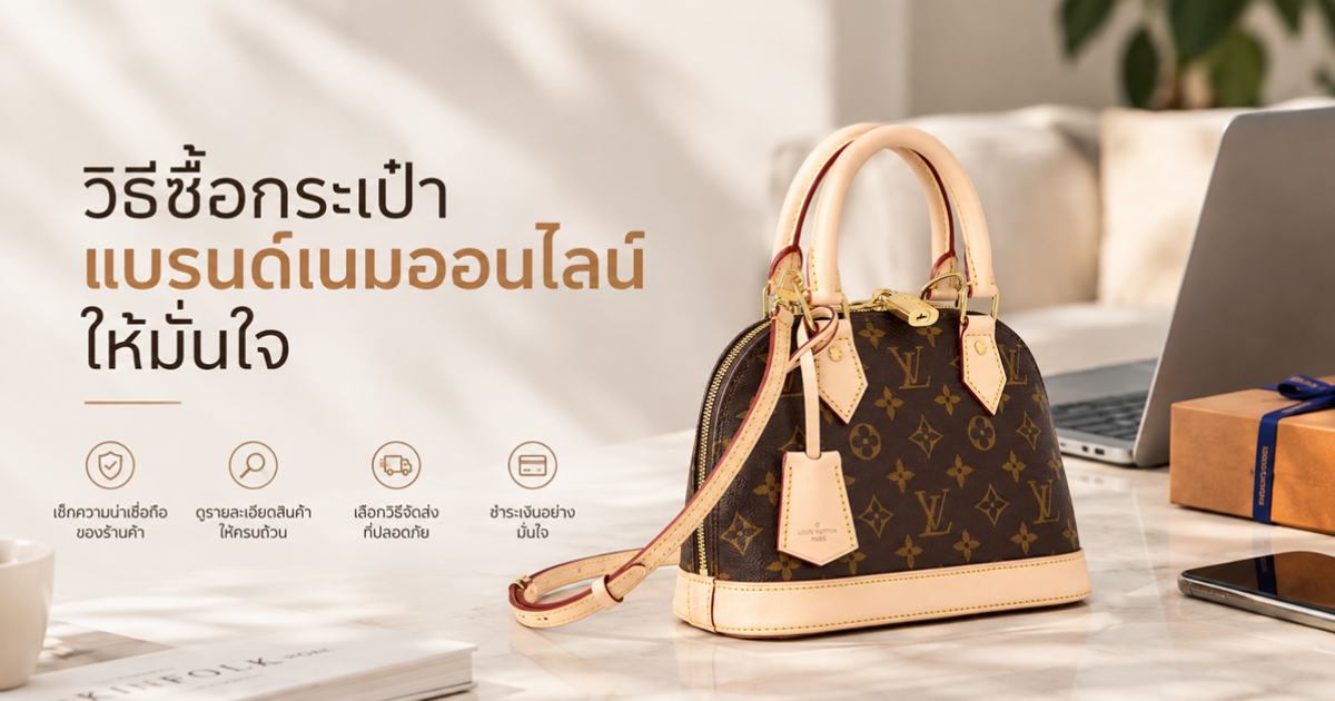 ซื้อกระเป๋าสะพายข้างแบรนด์เนมออนไลน์อย่างไร ไม่ให้โดนของปลอม [Sponsored]