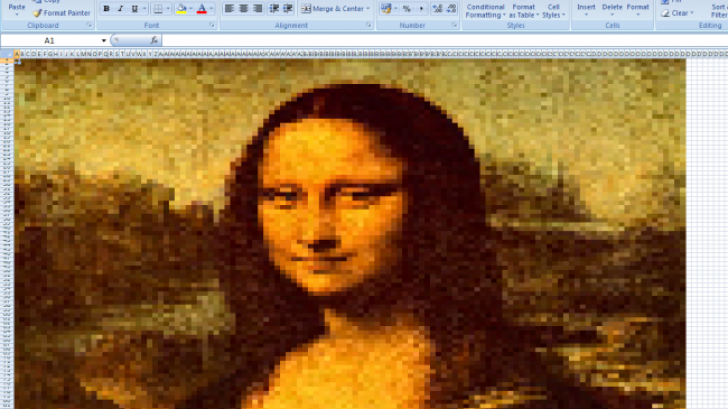 10 ภาพศิลปะสุดเจ๋ง ที่สร้างสรรด้วย Microsoft Excel