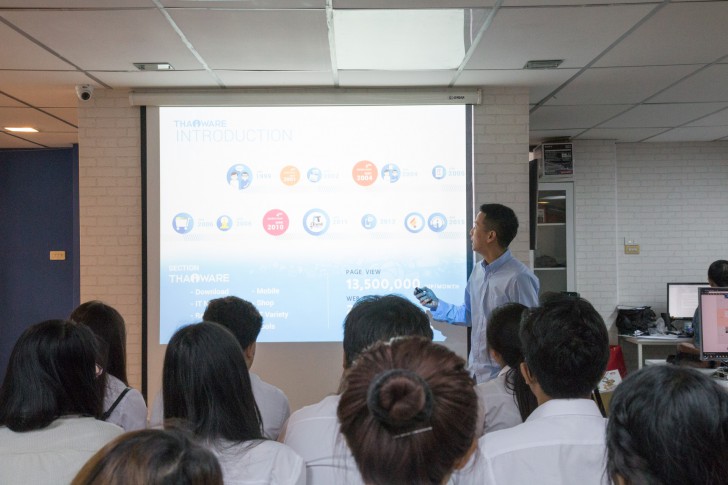 ไทยแวร์ เปิดบ้านต้อนรับ นักศึกษาคณะวิทยาการจัดการ ม.ศิลปากร เรียนรู้การบริหารจัดการเว็บไซต์ 