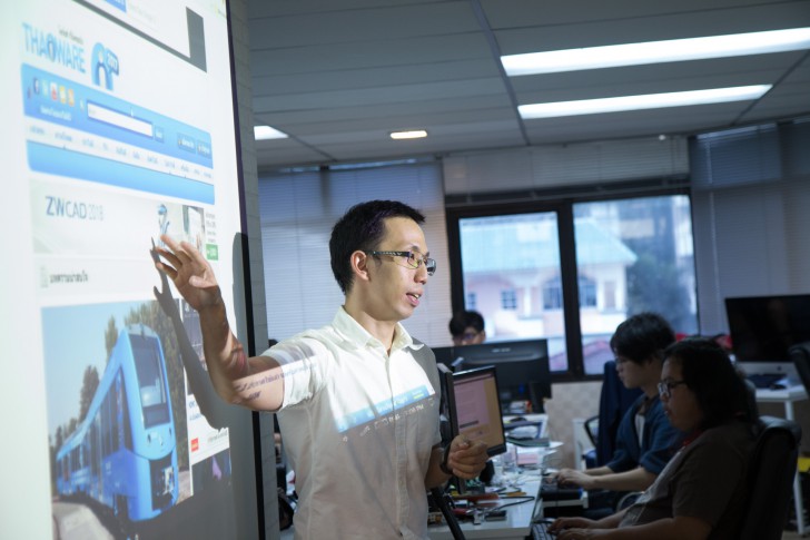 ไทยแวร์ เปิดบ้านต้อนรับ นักศึกษาคณะวิทยาการจัดการ ม.ศิลปากร เรียนรู้การบริหารจัดการเว็บไซต์ 