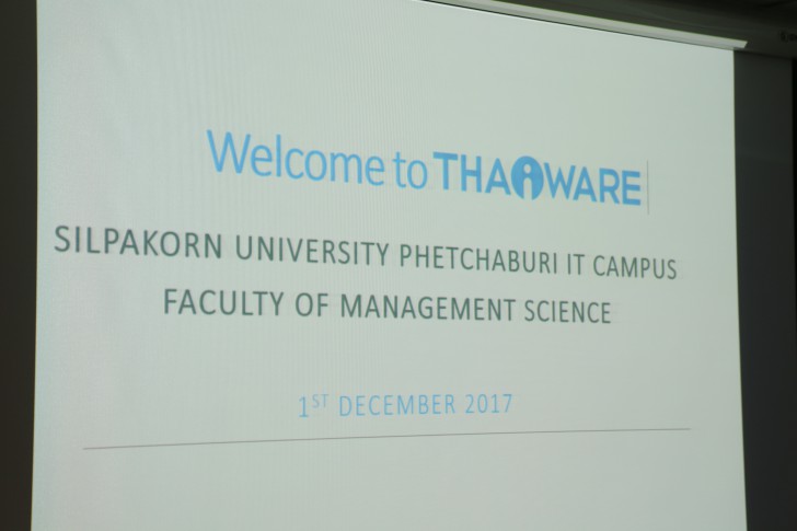 ไทยแวร์ เปิดบ้านต้อนรับ นักศึกษาคณะวิทยาการจัดการ ม.ศิลปากร เรียนรู้การบริหารจัดการเว็บไซต์ 