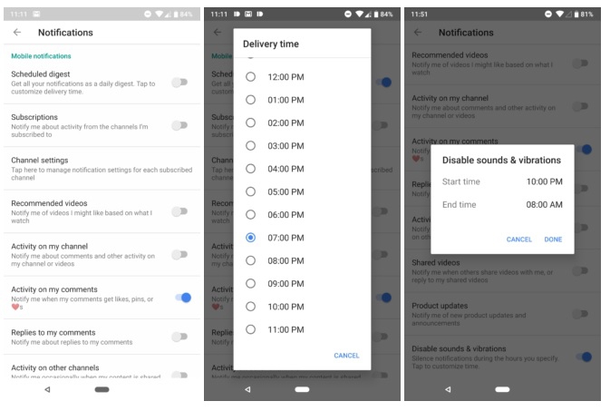 Youtube ใส่ใจผู้ใช้งาน ปรับการแจ้งเตือนและตั้งเวลาการดูคลิปวิดีโอ Youtube ใส่ใจผู้ใช้งาน ปรับการแจ้งเตือนและตั้งเวลาการดูคลิปวิดีโอ
