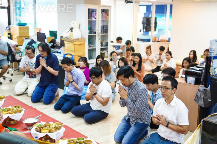 บริษัท ไทยแวร์ คอมมิวนิเคชั่น จํากัด จัดงานทำบุญบริษัท ประจำปี 2561 เพื่อความเป็นสิริมงคล