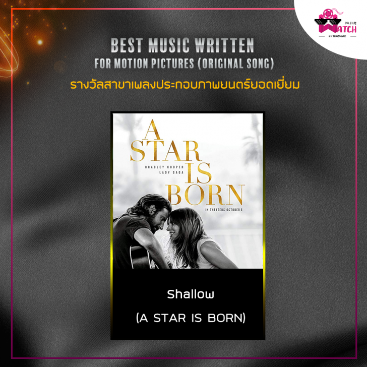 สรุปผลการประกาศรางวัลออสการ์ครั้งที่ 91 ประจำปี 2019