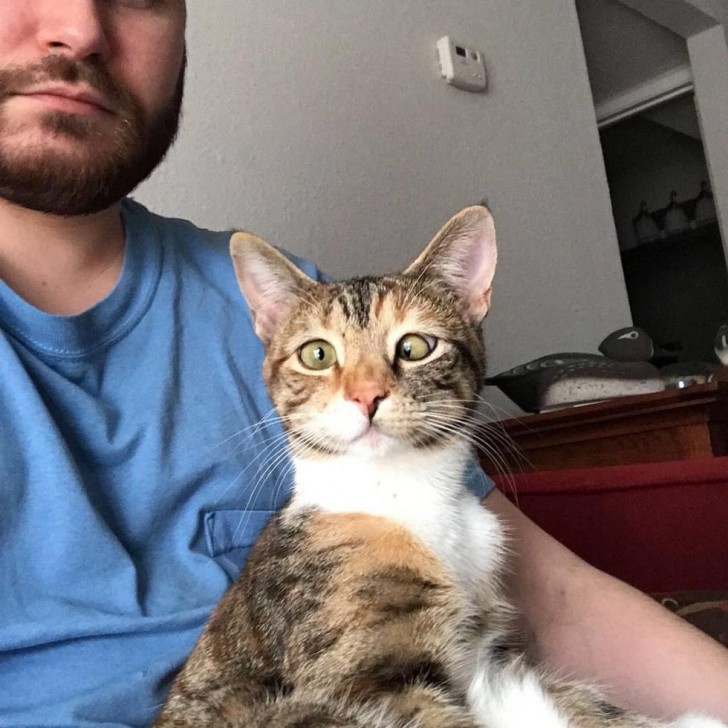 ชายหนุ่มรับเจ้าเหมียวน้อยที่หาบ้านไม่ได้มาเลี้ยง เพราะมันตาเหล่ แต่สำหรับเขามันสมบูรณ์แบบ