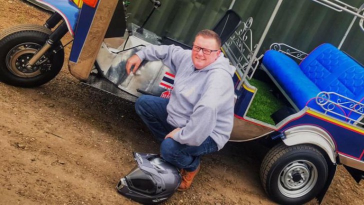 ฝรั่งรักตุ๊กตุ๊กไทย หวังทำลายสถิติความเร็ว 145 กิโลเมตรต่อชั่วโมง