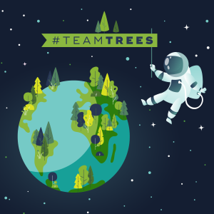 #TeamTrees แคมเปญปลูกต้นไม้ที่มียอดบริจาคพุ่งสูงถึง 8 ล้านต้นในสัปดาห์เดียว!