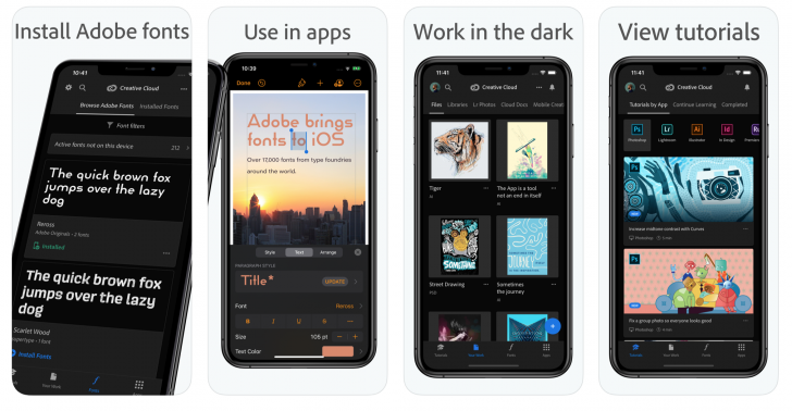 Adobe Creative Cloud ปล่อยฟอนต์ให้ผู้ใช้ iOS ได้ใช้งานกันฟรีๆ ถึง 1,300 ฟอนต์!