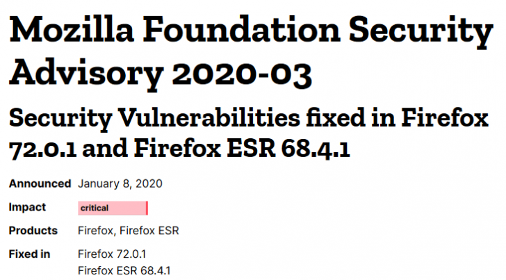 Firefox ปล่อยอัปเดตใหม่อุดช่องโหว่ Zero Day ที่แฮกเกอร์ใช้ควบคุมคอมพิวเตอร์ของผู้ใช้งานได้