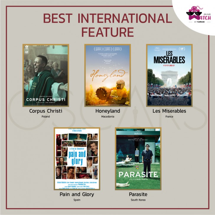 ประกาศรายชื่อเข้าชิงรางวัลออสการ์ครั้งที่ 92 ประจำปี 2020 | 92nd Academy Awards