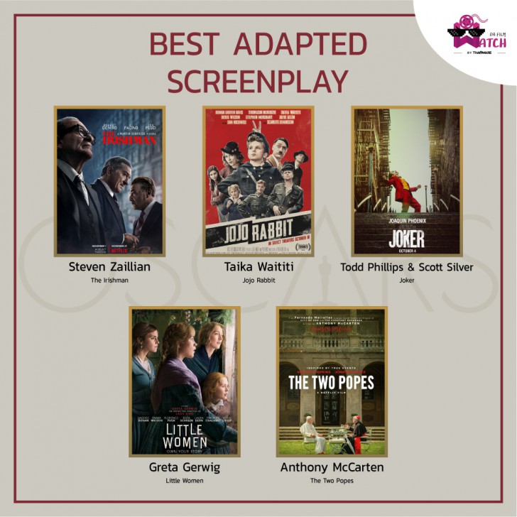 ประกาศรายชื่อเข้าชิงรางวัลออสการ์ครั้งที่ 92 ประจำปี 2020 | 92nd Academy Awards