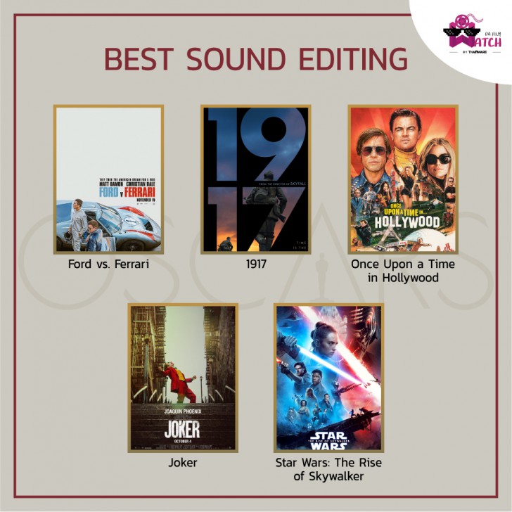 ประกาศรายชื่อเข้าชิงรางวัลออสการ์ครั้งที่ 92 ประจำปี 2020 | 92nd Academy Awards