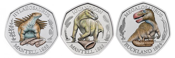 The Royal Mint ผลิต "Dino-coin" เหรียญที่ระลึกชุดใหม่ Collection ไดโนเสาร์