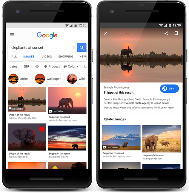 Google Image เพิ่มไอคอนระบุ Category ภาพเข้ามาแทนขนาดของรูปภาพ Google Image เพิ่มไอคอนระบุ Category ภาพเข้ามาแทนขนาดของรูปภาพ