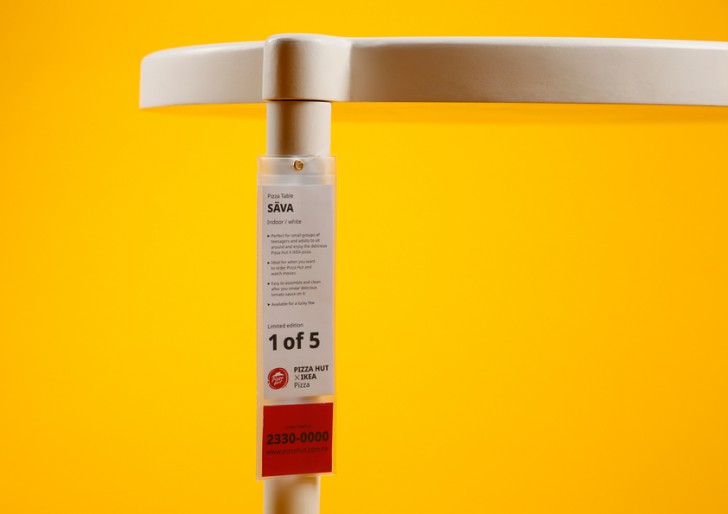 IKEA X Pizza Hut เปิดตัว Säva โต๊ะพิซซ่าขนาดยักษ์ พร้อมพิซซ่าหน้ามีทบอล IKEA