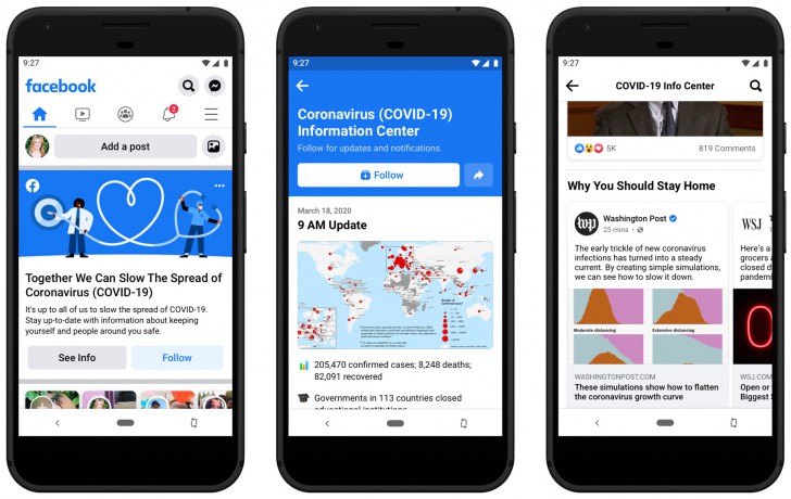 Facebook เตรียมเพิ่ม Information Center เกี่ยวกับ COVID-19 ในหน้า News Feed