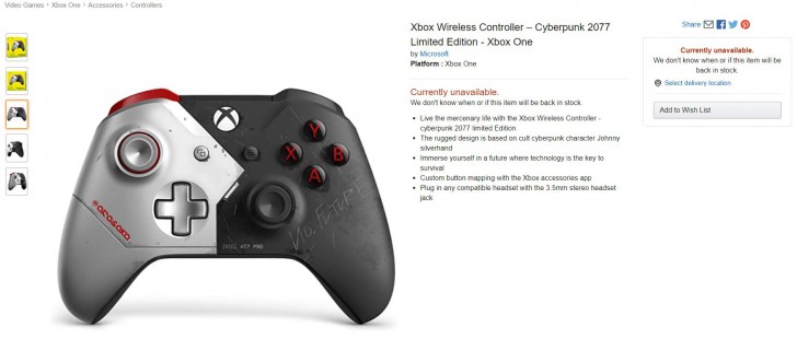 Microsoft เปิดตัว Cyberpunk 2077 Xbox One Controller Limited Edition สีสวยเข้าธีมเกม