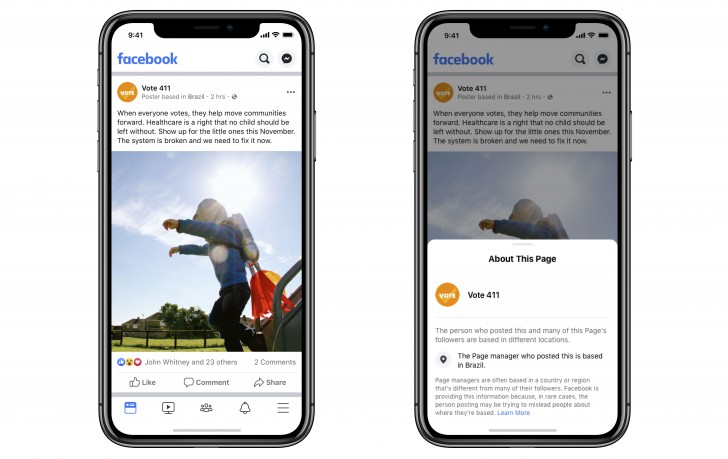 Facebook และ Instagram เพิ่มฟีเจอร์ระบุตำแหน่งแอคเคาท์ที่มียอดผู้ติดตามสูง