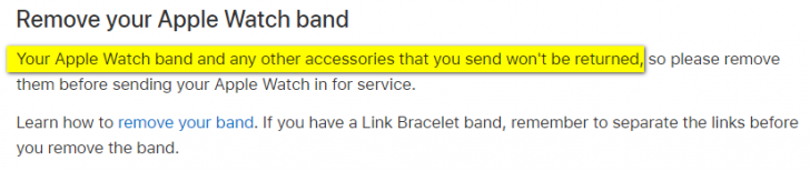 อย่าลืมถอดสาย Apple Watch ก่อนเข้ารับการซ่อม เพราะคุณอาจจะไม่ได้สายกลับคืนมา!?