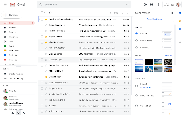 Google เพิ่มเมนู Quick Setting บน Gmail ให้ผู้ใช้ปรับแต่งหน้า Inbox ได้ง่ายขึ้น Google เพิ่มเมนู Quick Setting บน Gmail ให้ผู้ใช้ปรับแต่งหน้า Inbox ได้ง่ายขึ้น