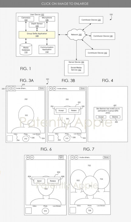 Apple จดสิทธิบัตร Synthetic Group Selfies ถ่ายรูปเซลฟีกลุ่มแบบ Social Distancing