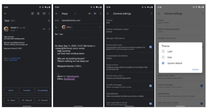 Gmail ปล่อย Dark Theme หรือ 'โหมดมืด' สำหรับ iPhone และ iPad แล้ว 