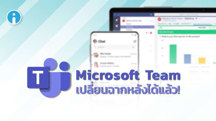 Microsoft Team เปิดให้ผู้ใช้งานเปลี่ยนภาพพื้นหลังเองได้แล้ว รวมถึงเอฟเฟคต์ใหม่ เบลอฉากหลัง