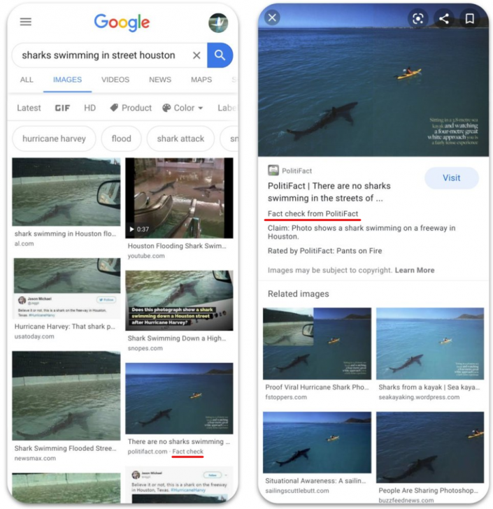 Google Image เพิ่มฟีเจอร์ Fact Check ช่วยตรวจสอบความถูกต้องของข้อมูลและรูปภาพ