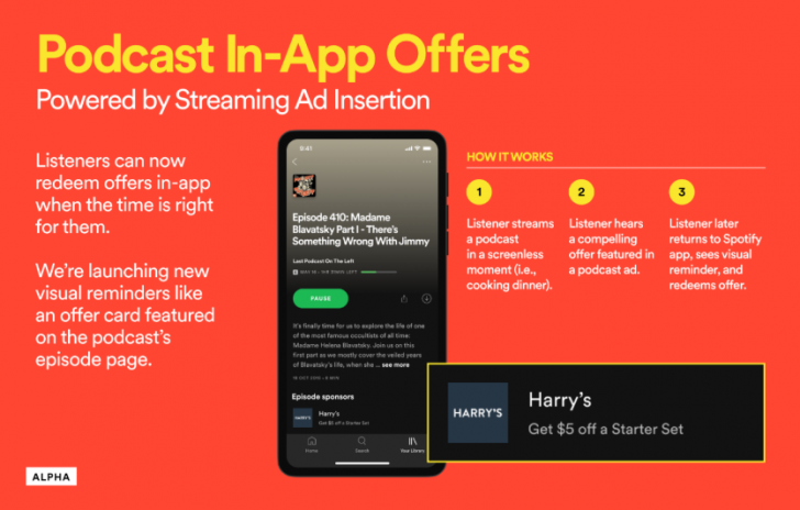 กดรับโค้ดส่วนลดได้ง่ายขึ้นด้วย In-App Offers ฟีเจอร์โฆษณาใหม่บน Spotify
