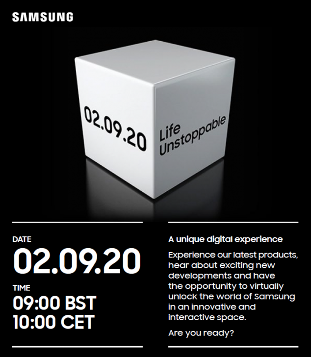 ซัมซุงปล่อยภาพทีเซอร์งานอีเวนต์ Life Unstoppable จัดขึ้นในวันที่ 2 กันยายนนี้