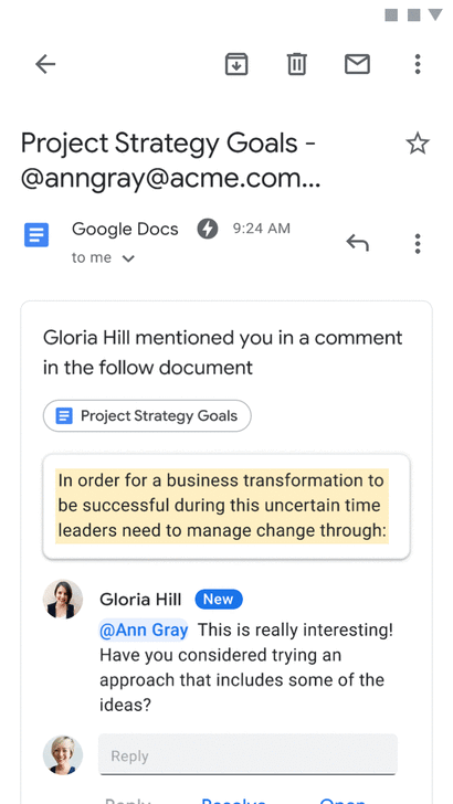 Google เพิ่มฟีเจอร์ใหม่ในแอปพลิเคชัน Docs, Slides, Sheets ช่วยผู้ใช้ทำงานได้ง่ายขึ้น