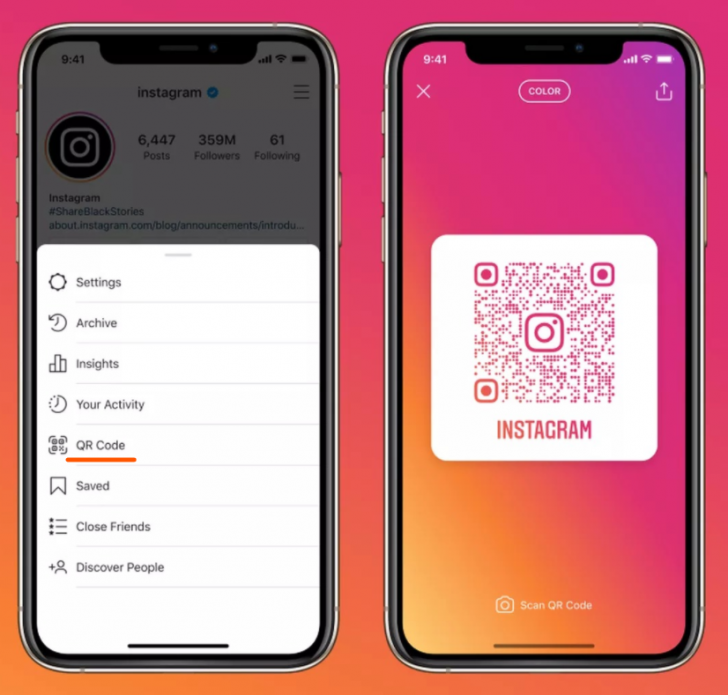 Instagram เพิ่มการอัปเดตให้ผู้ใช้สร้าง QR Code แอคเคาท์ของตนเองได้แล้ว