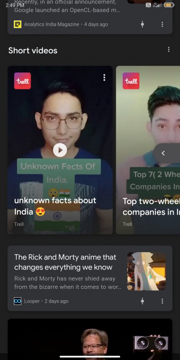 Google กำลังทดสอบการแสดงผลคลิปวิดีโอสั้นบนหน้า Google Discover เข้าถึงผู้ใช้มากขึ้น
