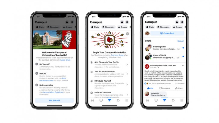 Facebook เปิดตัวบริการใหม่ 'Campus' เครือข่ายโซเชียลที่สร้างมาเพื่อ นักศึกษาในรั้วมหาลัย