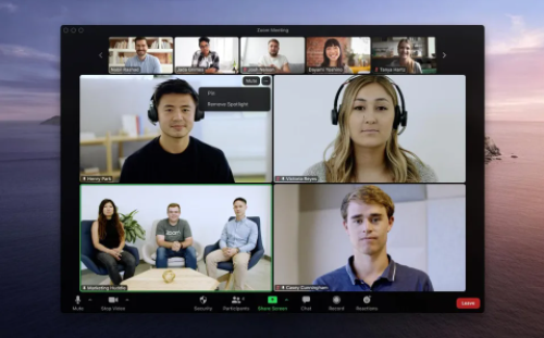 Zoom เพิ่มตัวเลือกในการล็อกหน้าจอผู้เข้าร่วมประชุมได้สูงสุด 9 คน Zoom เพิ่มตัวเลือกในการล็อกหน้าจอผู้เข้าร่วมประชุมได้สูงสุด 9 คน