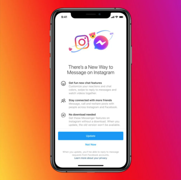 Facebook ปล่อยตัวอย่าง หน้าการรวมแชท Messenger และ Instagram ออกมาแล้ว Facebook ปล่อยตัวอย่าง หน้าการรวมแชท Messenger และ Instagram ออกมาแล้ว