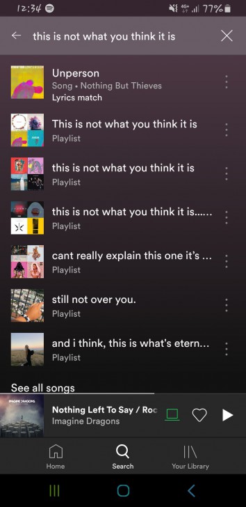 Spotify เพิ่มฟีเจอร์ใหม่ให้ผู้ใช้สามารถค้นหาเพลงจากเนื้อเพลงได้แล้ว