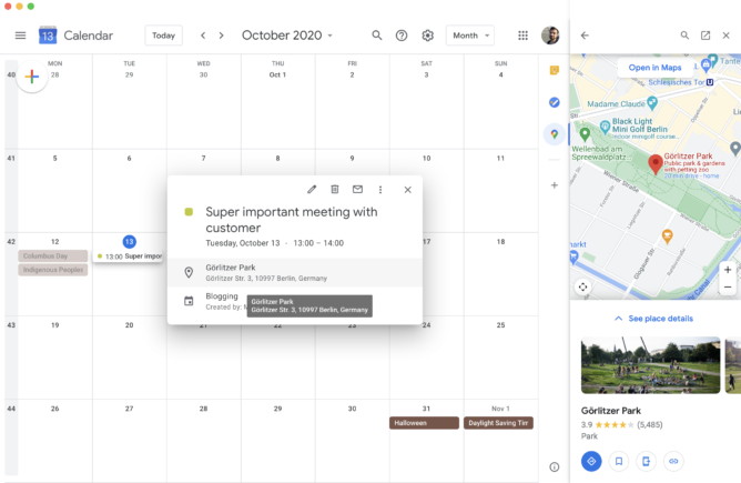 Google เพิ่มฟีเจอร์ใหม่ให้ผู้ใช้สามารถค้นหาเส้นทางจาก Google Maps ผ่าน Calendar ได้แล้ว Google เพิ่มฟีเจอร์ใหม่ให้ผู้ใช้สามารถค้นหาเส้นทางจาก Google Maps ผ่าน Calendar ได้แล้ว