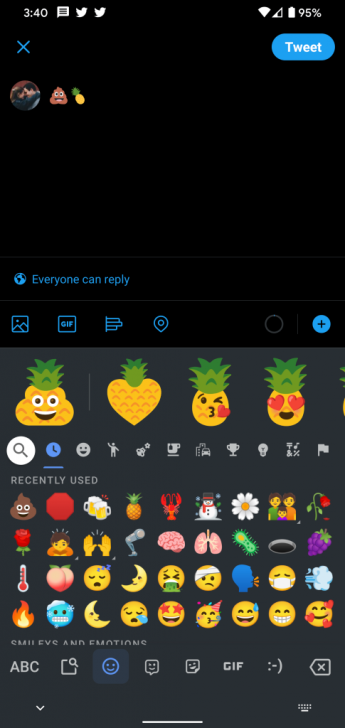 แป้นพิมพ์ Gboard บน Android สามารถ รวมร่างอิโมจิสองตัว ให้กลายเป็นอิโมจิลูกผสมได้แล้ว 