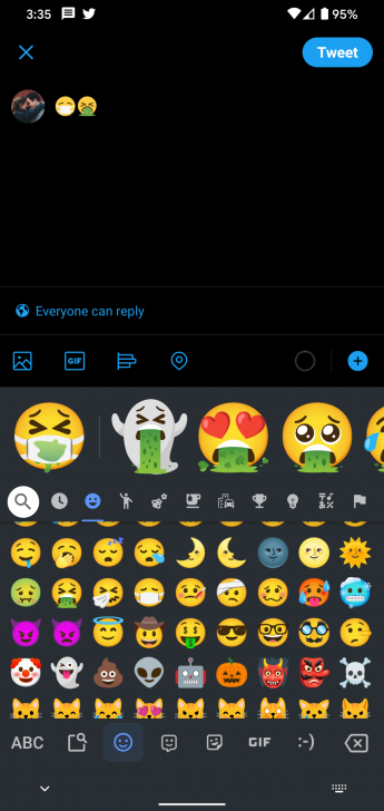แป้นพิมพ์ Gboard บน Android สามารถ รวมร่างอิโมจิสองตัว ให้กลายเป็นอิโมจิลูกผสมได้แล้ว 