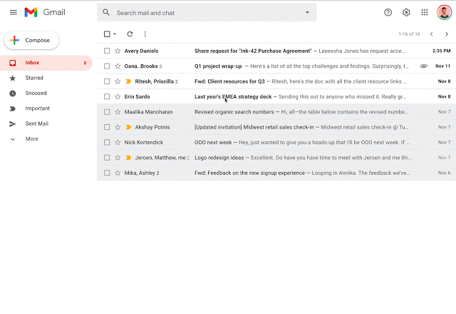 Google เพิ่มฟีเจอร์บน Dynamic Email ให้ผู้ใช้เปิดการเข้าถึงไฟล์ Google Drive ผ่าน Gmail ได้