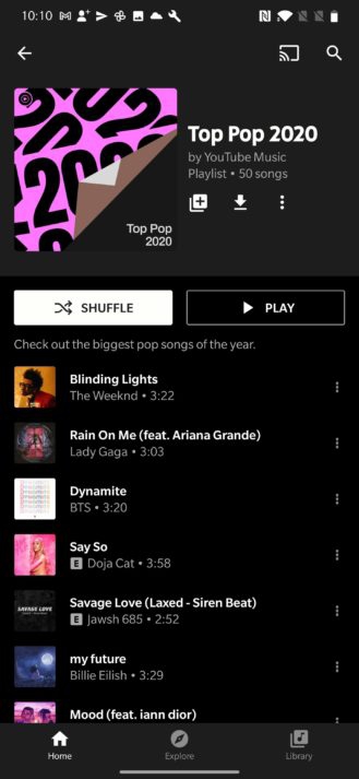 YouTube Music เตรียมเพิ่ม Year in Review รวมเพลงที่ผู้ใช้เปิดฟังบ่อยใน Playlist เดียว