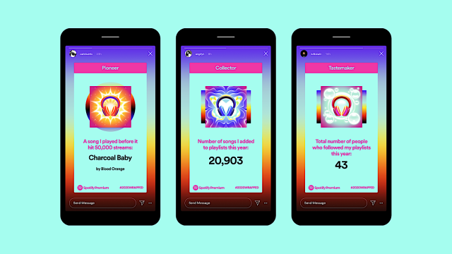 Spotify เพิ่ม 2020 Wrapped สรุปศิลปิน, เพลง, Podcasts, อัลบัมยอดนิยมประจำปี 2020