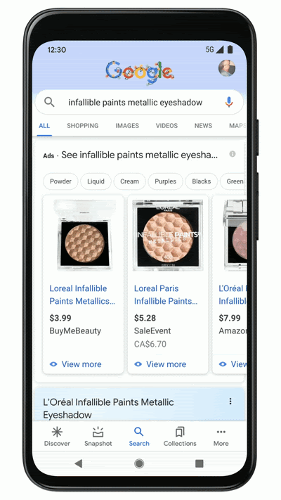 Google เพิ่มฟีเจอร์ Makeup AR ให้ผู้ใช้ลองเครื่องสำอางก่อนตัดสินใจซื้อผ่าน Google Search Google เพิ่มฟีเจอร์ Makeup AR ให้ผู้ใช้ลองเครื่องสำอางก่อนตัดสินใจซื้อผ่าน Google Search